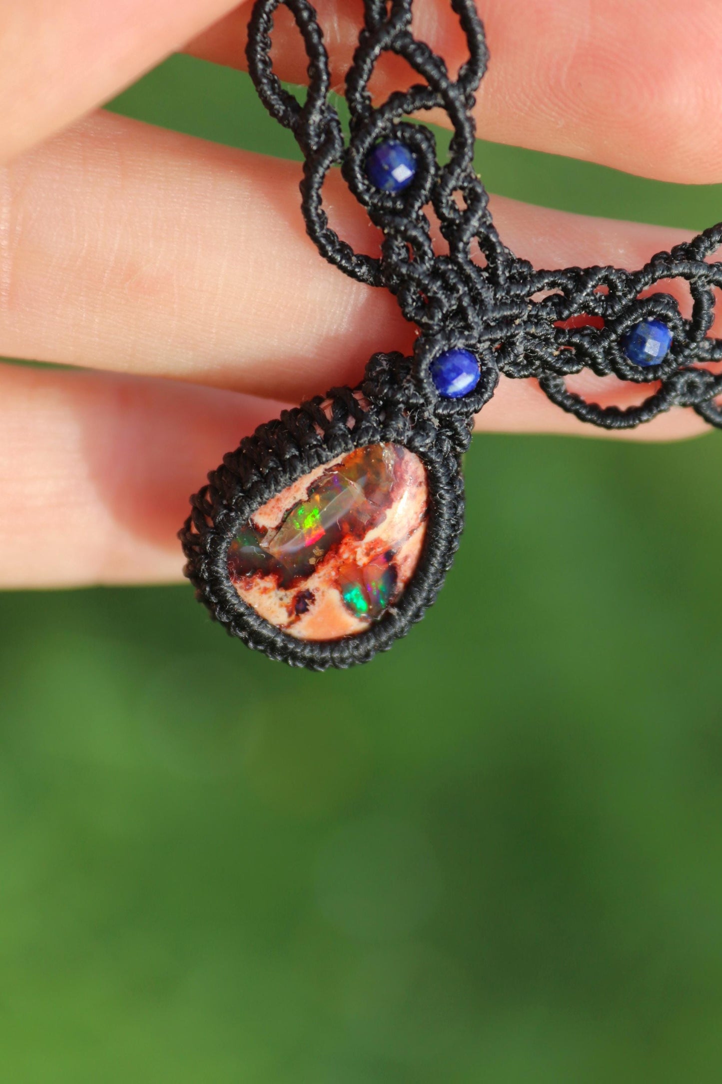 BLUEMOON Collier/Ras-de-cou OPALE du Mexique