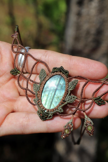 ELOWEN’S GARDEN Green LABRADORITE choker