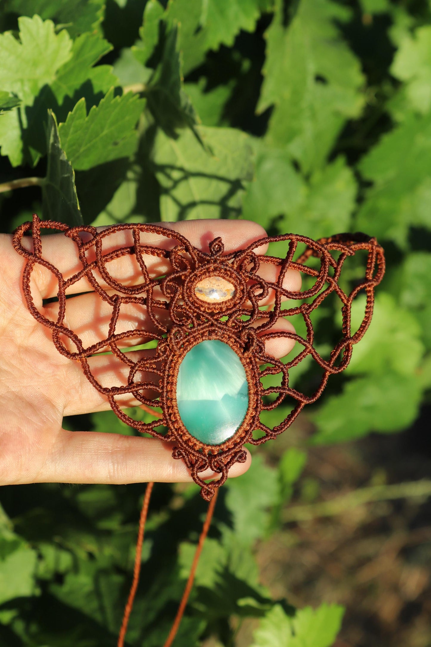 Ras-de-cou en opale et hémimorphite HEMIRA du Mexique