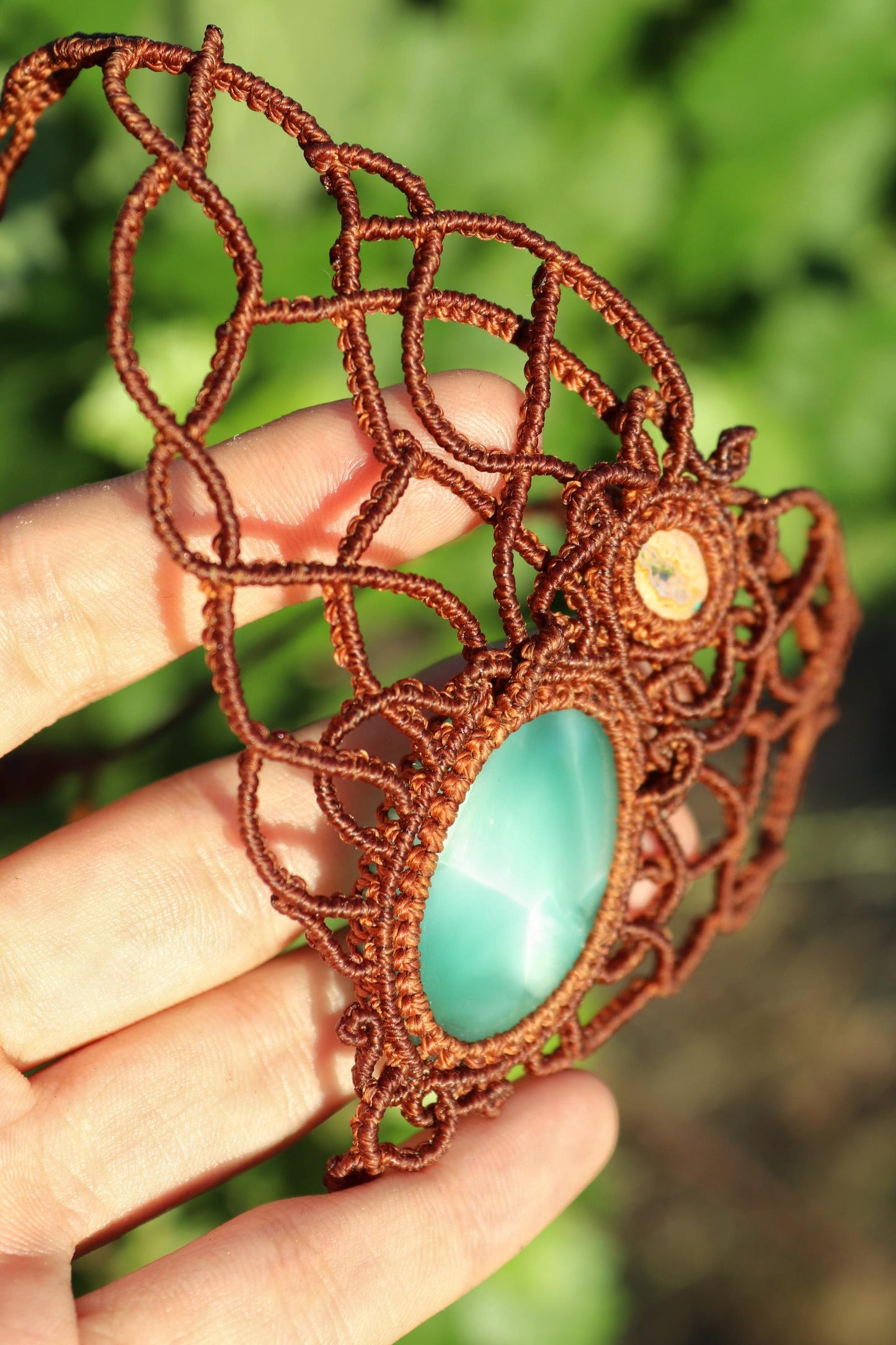 Ras-de-cou en opale et hémimorphite HEMIRA du Mexique