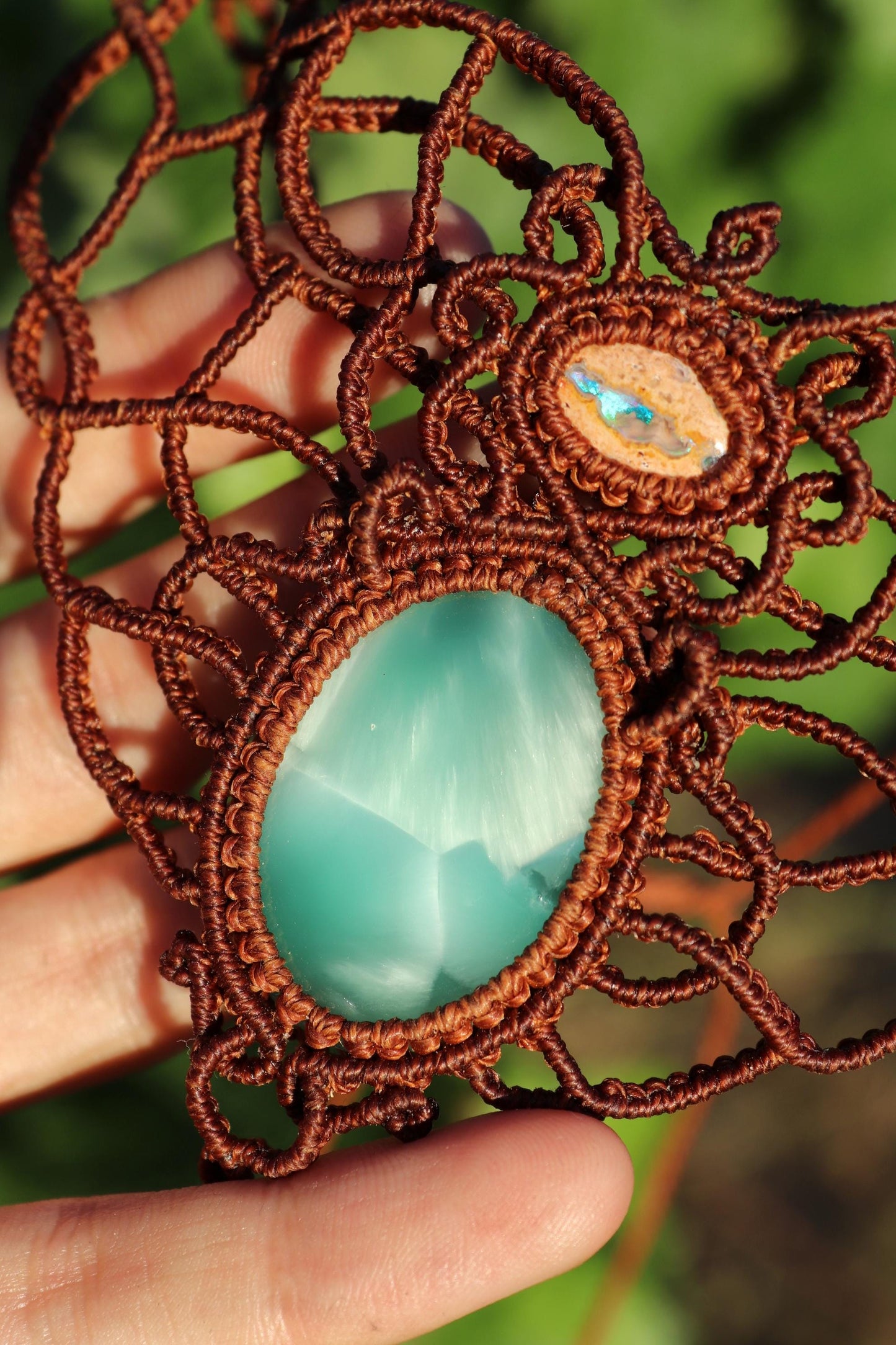 Ras-de-cou en opale et hémimorphite HEMIRA du Mexique