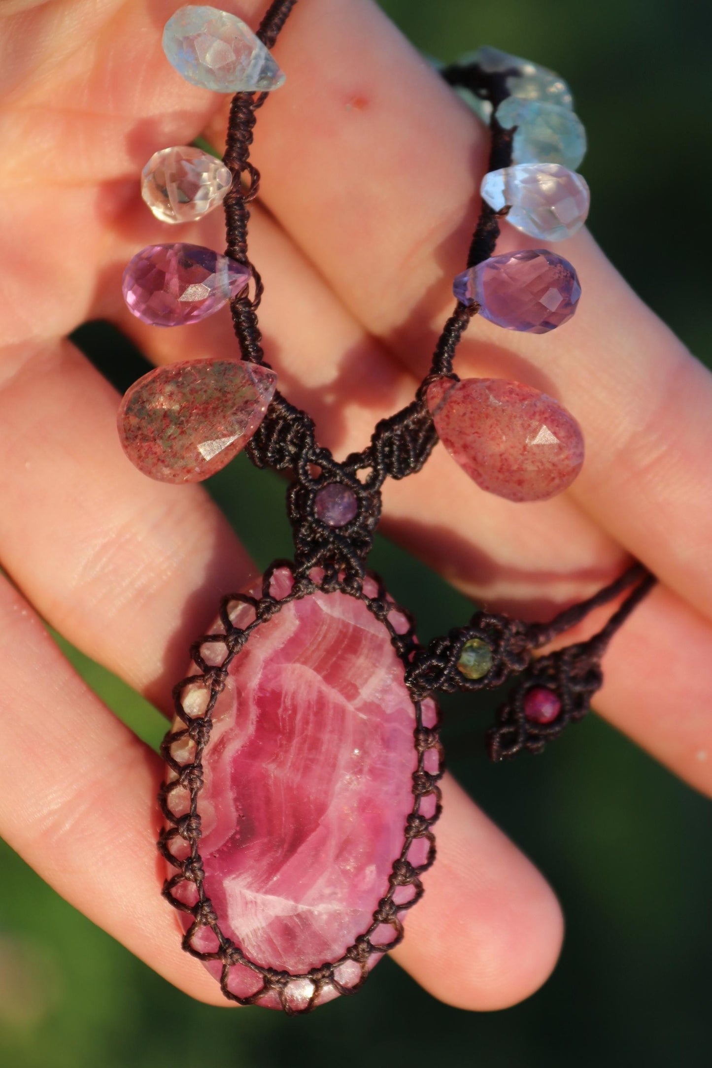 Calcite rose GEL COBALTO et cristaux naturels