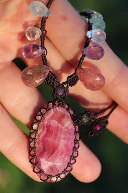 Calcite rose GEL COBALTO et cristaux naturels