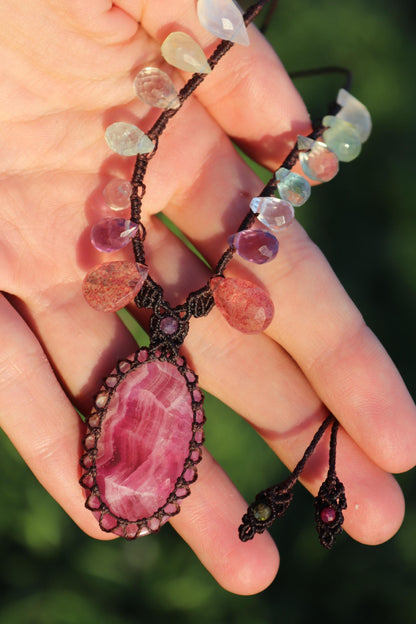 Calcite rose GEL COBALTO et cristaux naturels