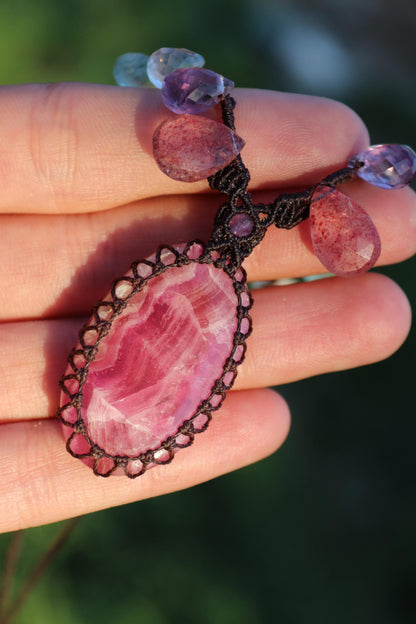 Calcite rose GEL COBALTO et cristaux naturels