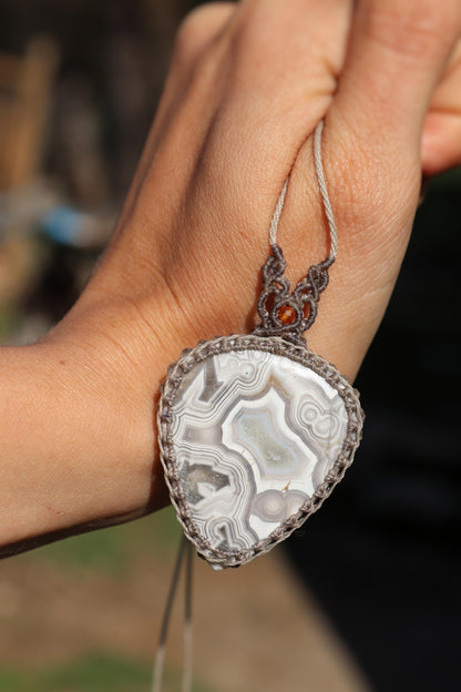 Mexican crazy LACE AGATE necklace