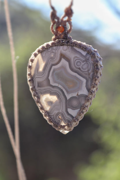 Mexican crazy LACE AGATE necklace