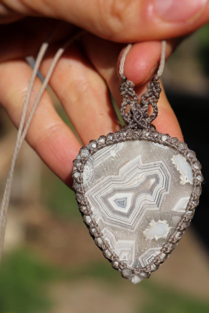 Mexican crazy LACE AGATE necklace
