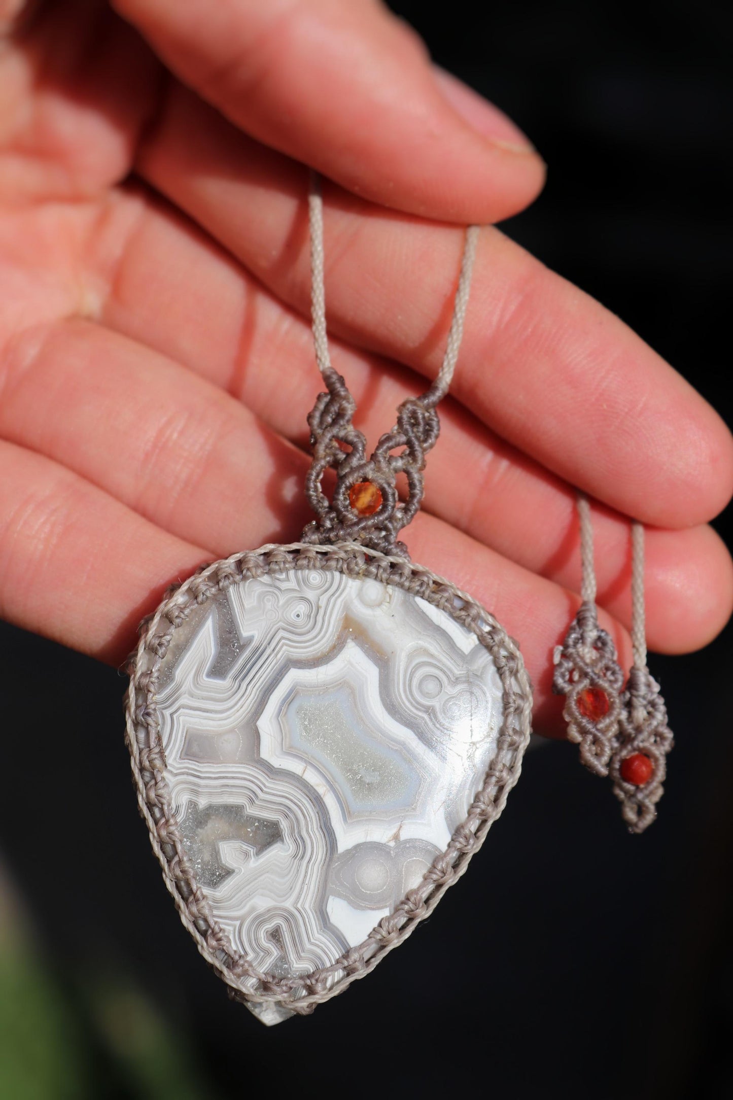 Mexican crazy LACE AGATE necklace