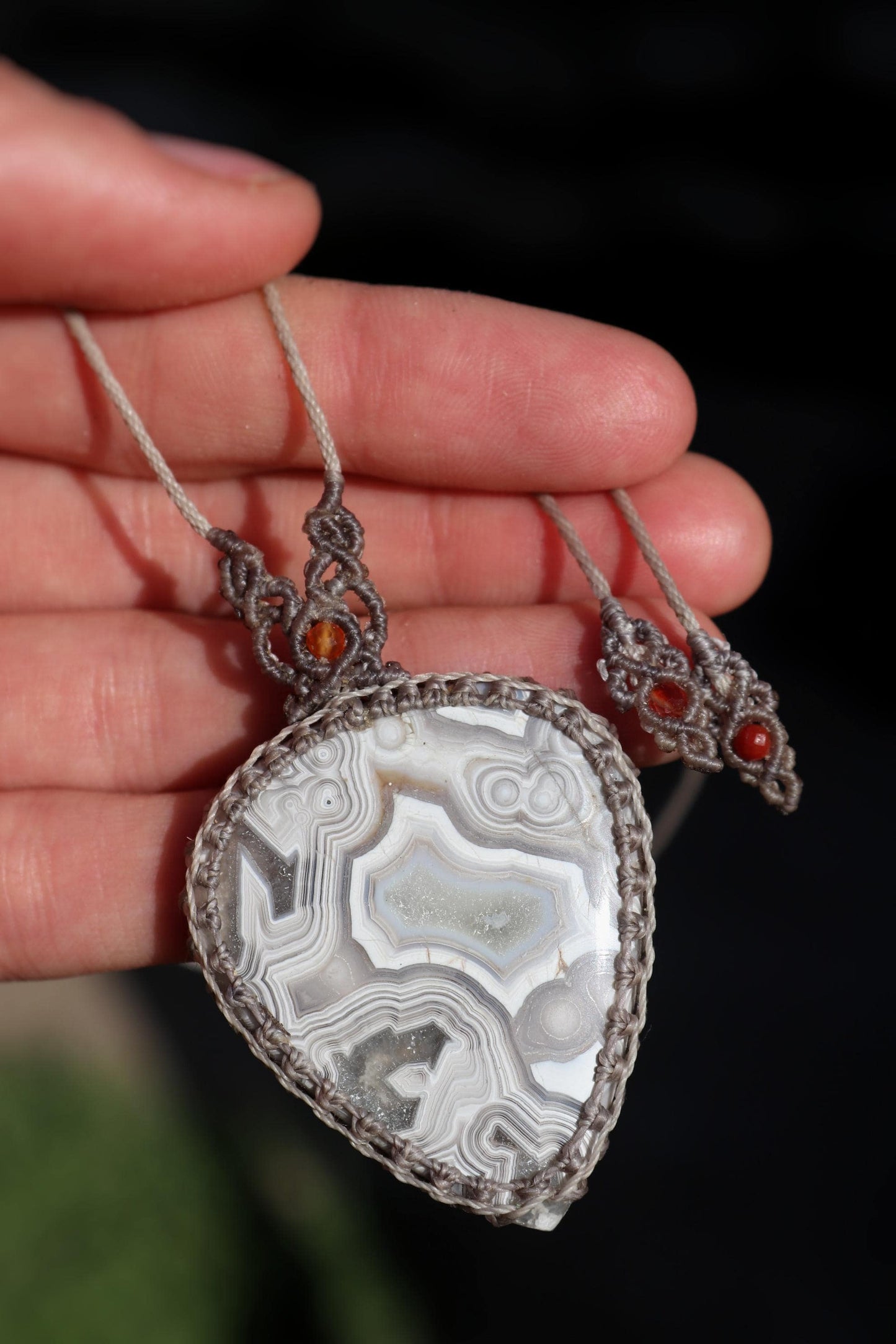 Mexican crazy LACE AGATE necklace