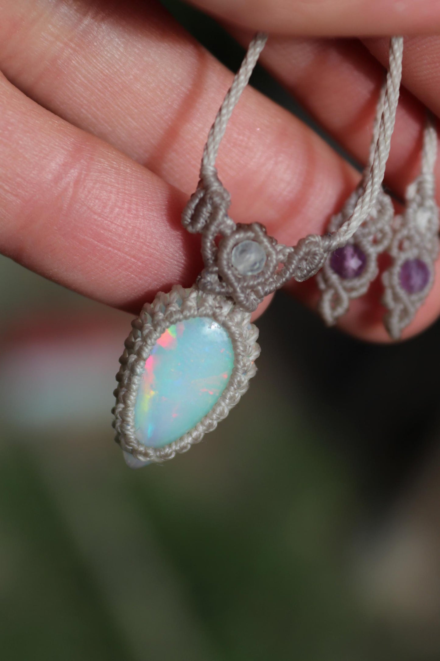 Pendentif OPALE D'ÉTHIOPIE, 20mm