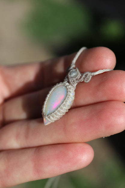 Pendentif OPALE D'ÉTHIOPIE, 20mm