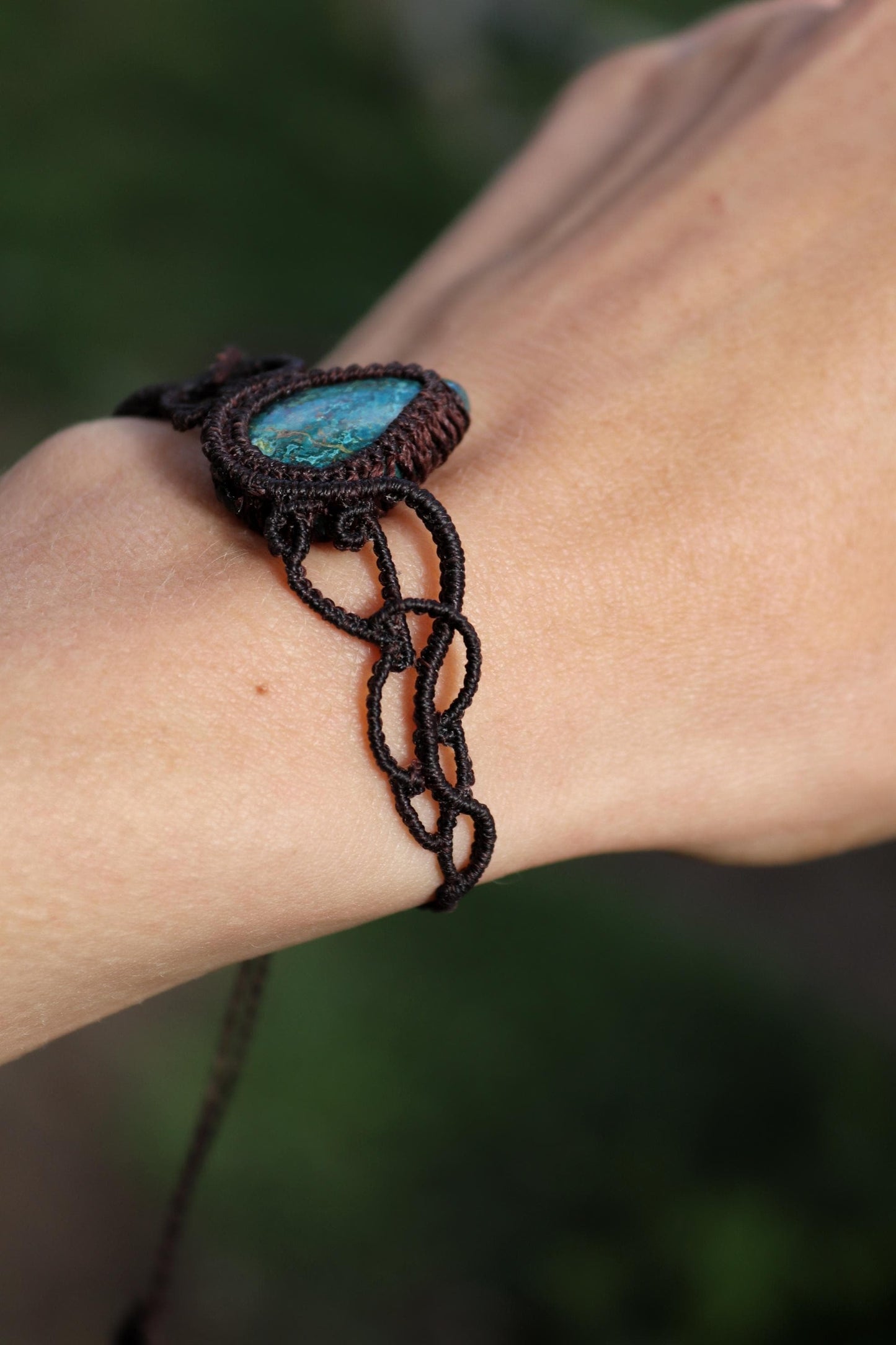 Teal Shattuckite Bracelet