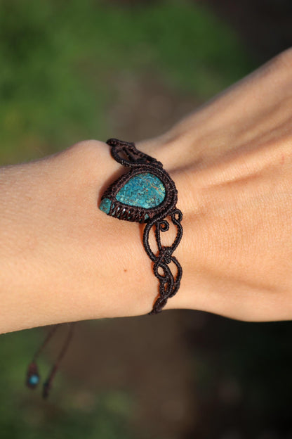 Teal Shattuckite Bracelet