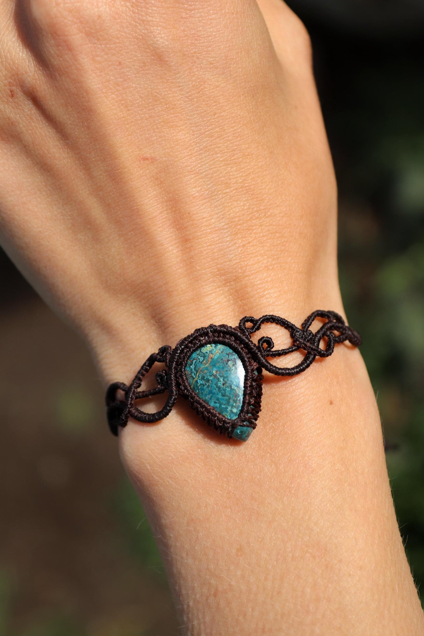 Teal Shattuckite Bracelet