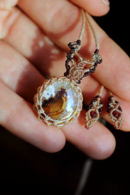 Pendentif OPALE translucide du Mexique