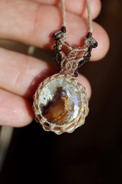 Pendentif OPALE translucide du Mexique