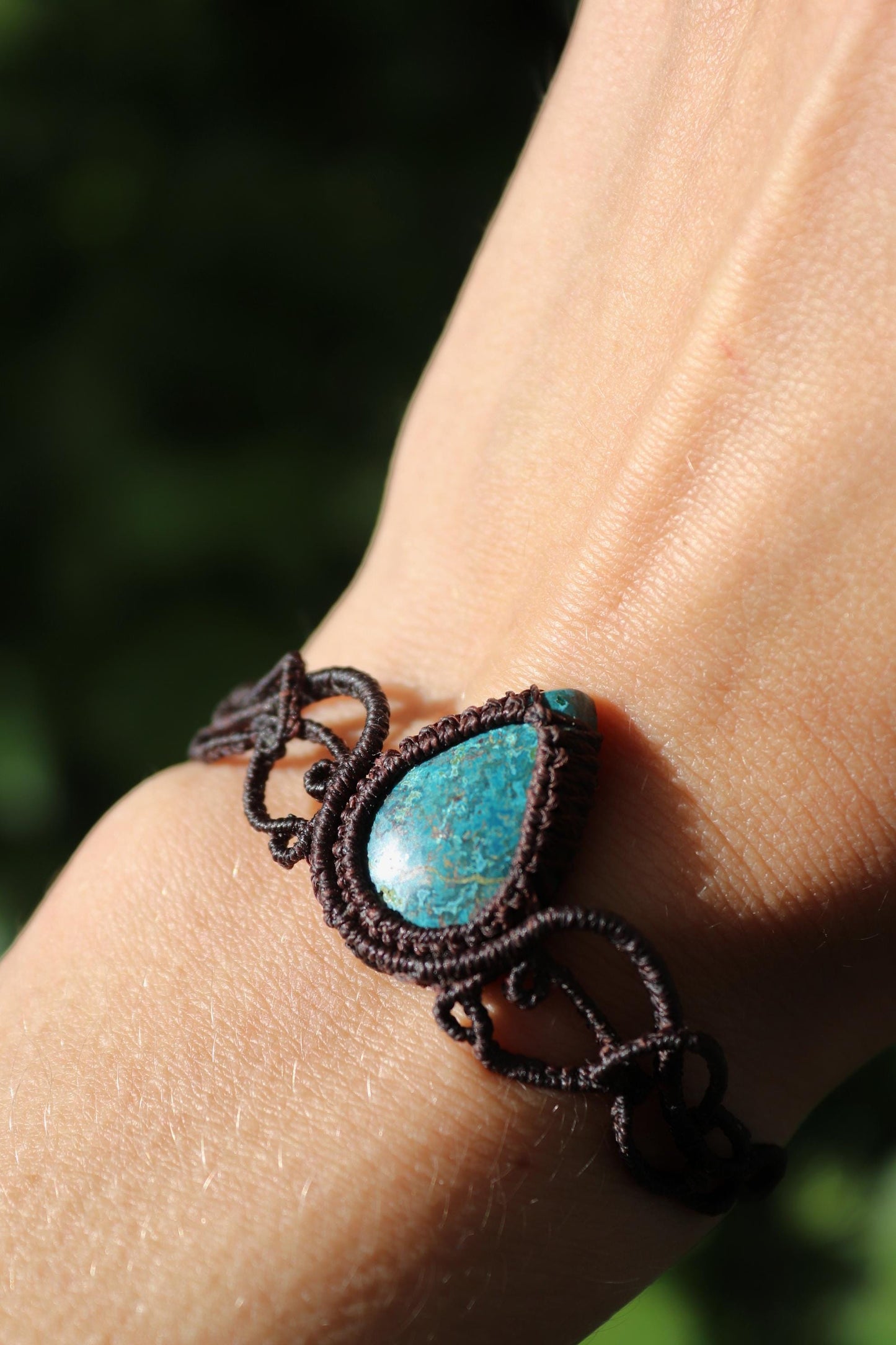 Teal Shattuckite Bracelet