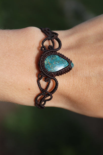 Teal Shattuckite Bracelet