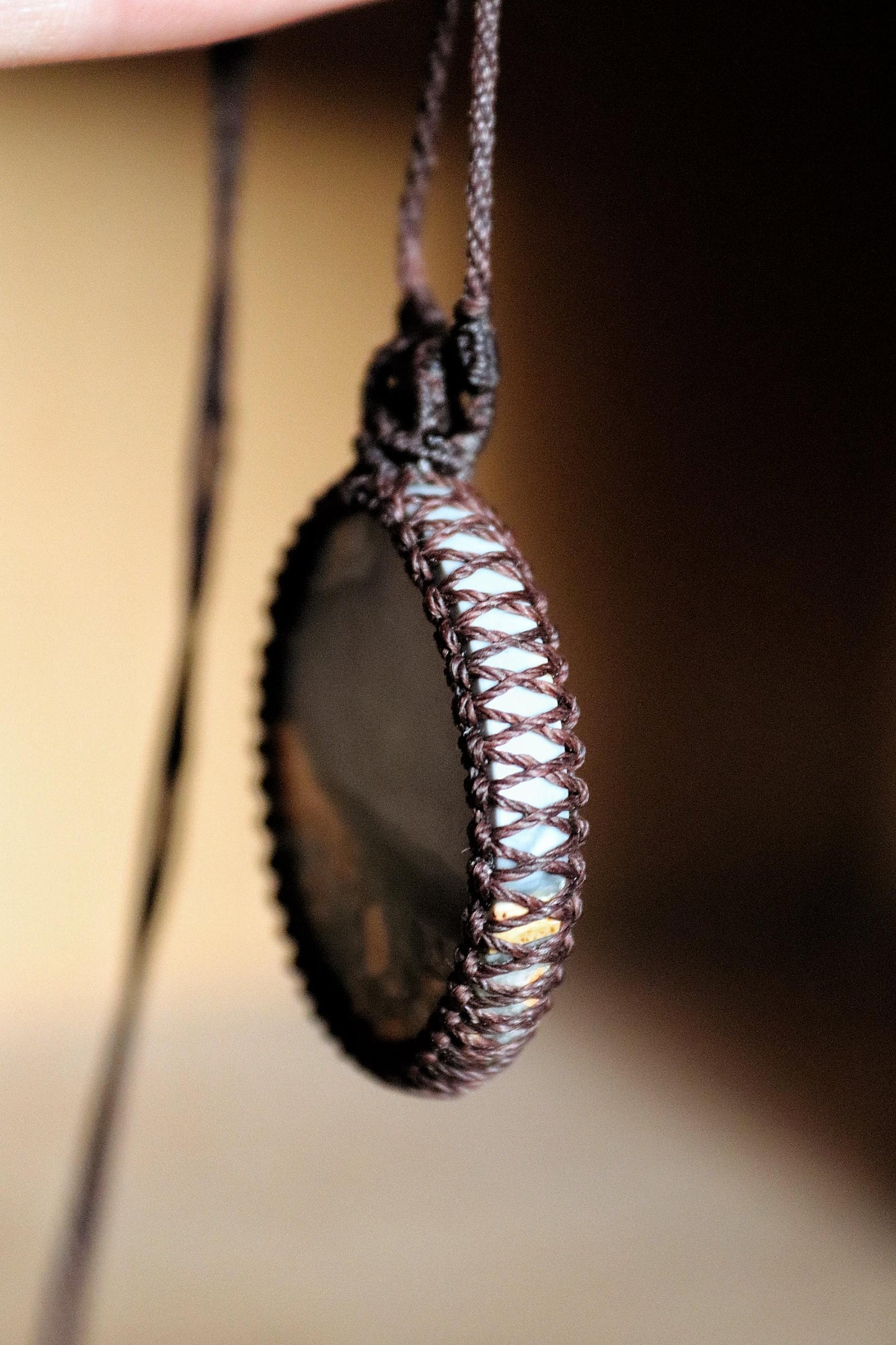 Round Landscape Maligano Jasper Necklace