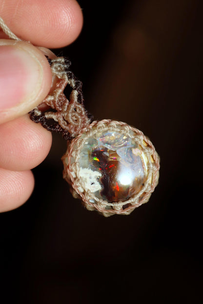 Pendentif OPALE translucide du Mexique