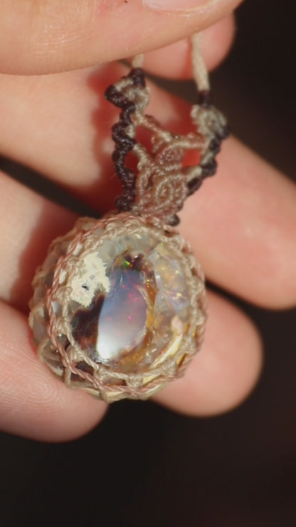 Pendentif OPALE translucide du Mexique