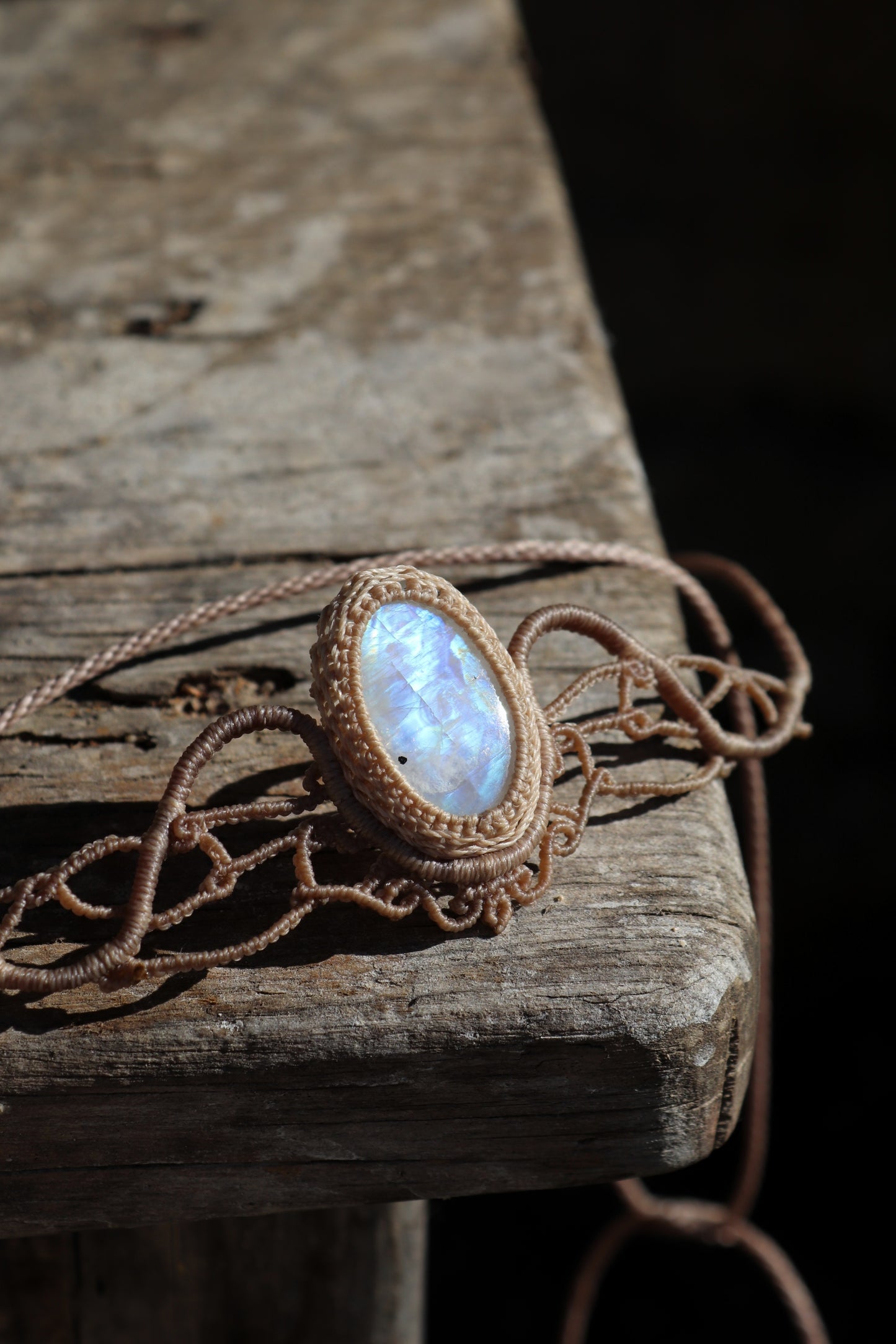 Blue Moonstone tiara, head jewelry
