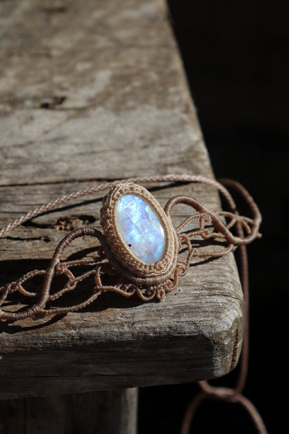 Blue Moonstone tiara, head jewelry