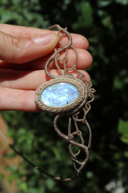 Blue Moonstone tiara, head jewelry