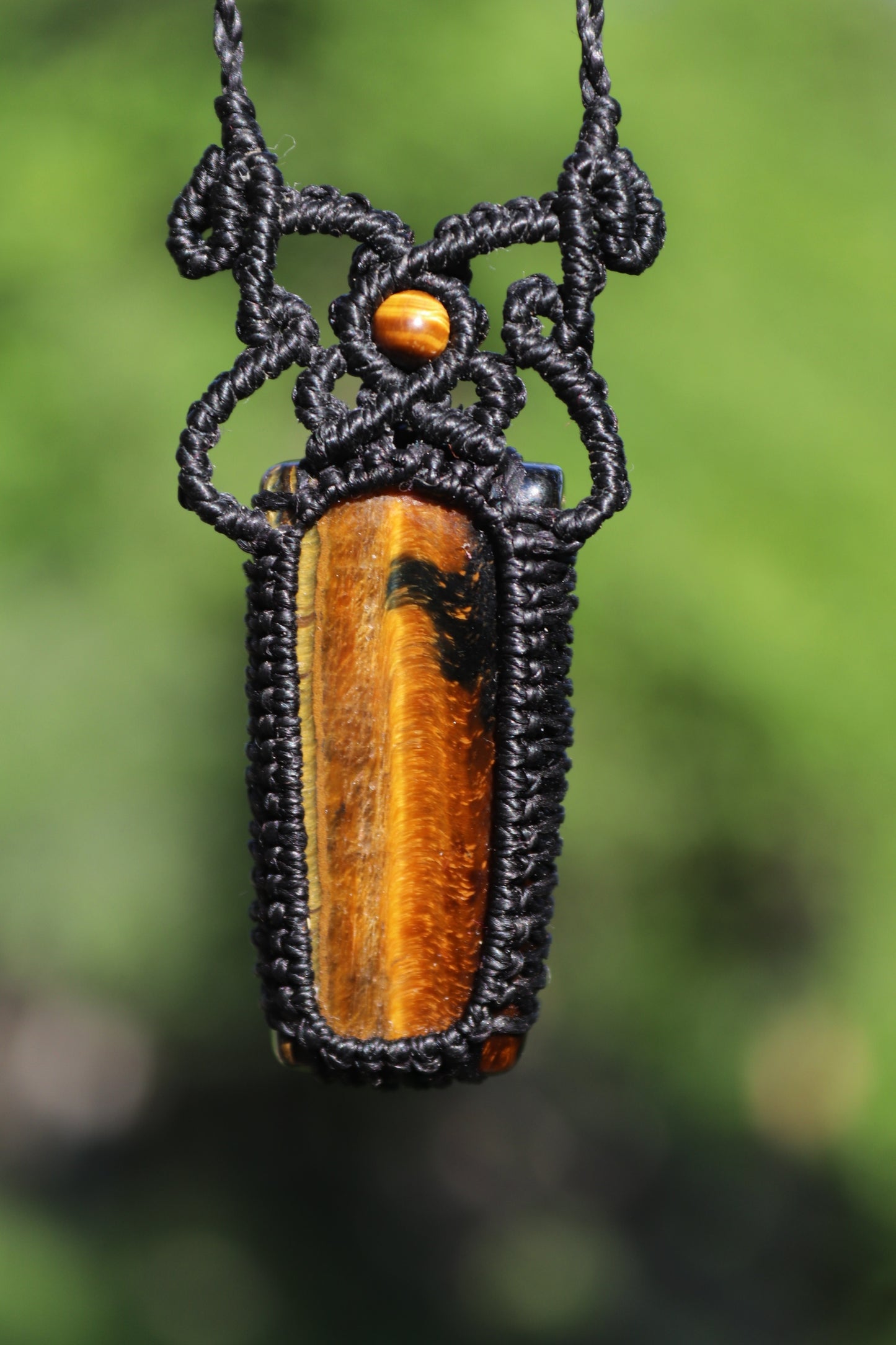 Strong tigers eye pendant for men