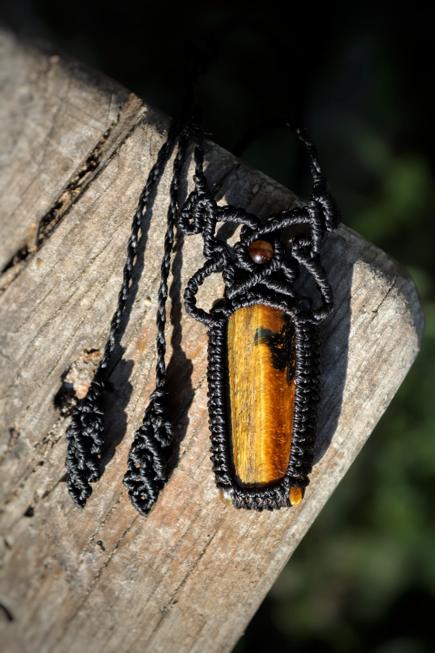 Strong tigers eye pendant for men