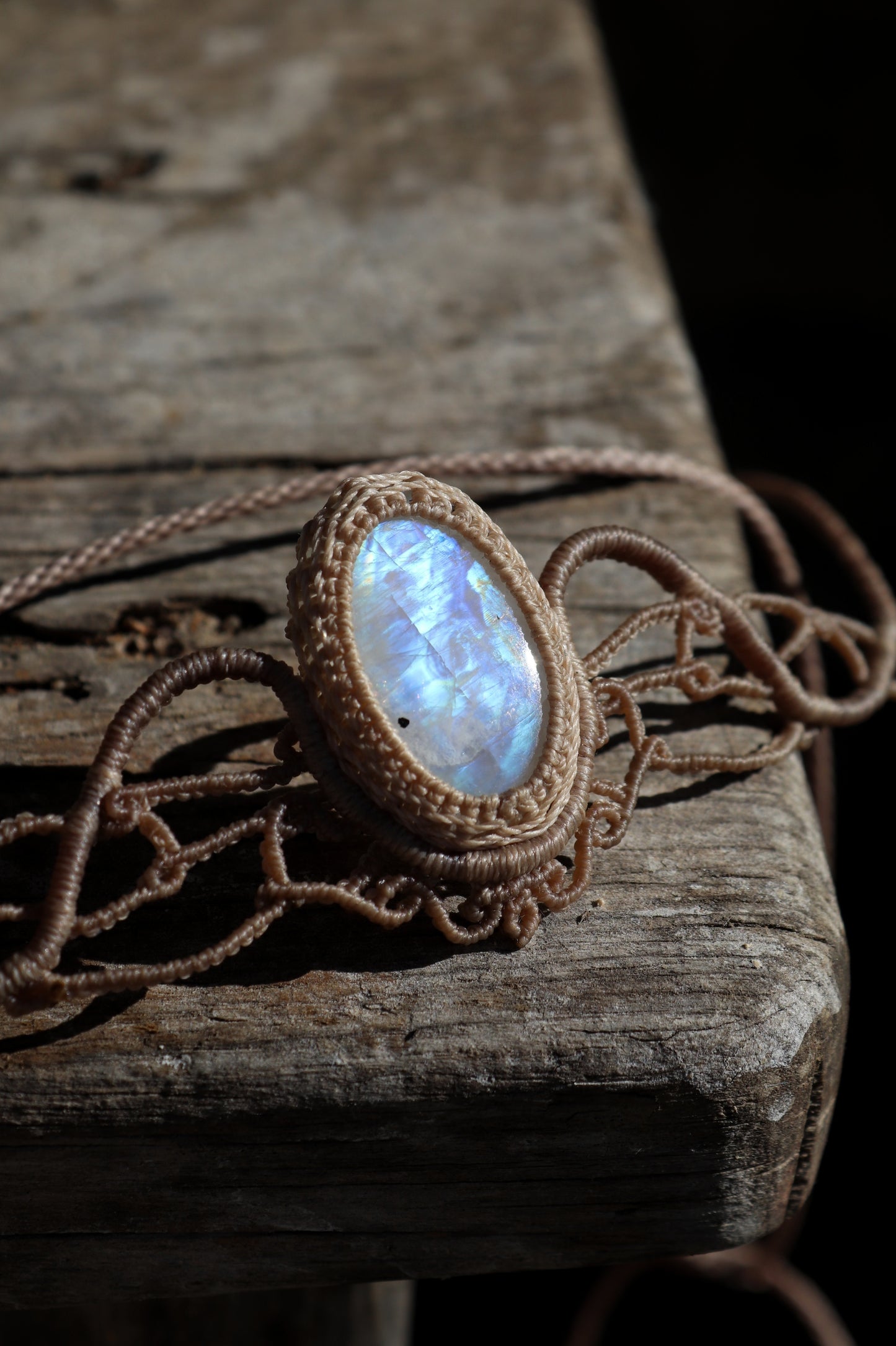 Blue Moonstone tiara, head jewelry